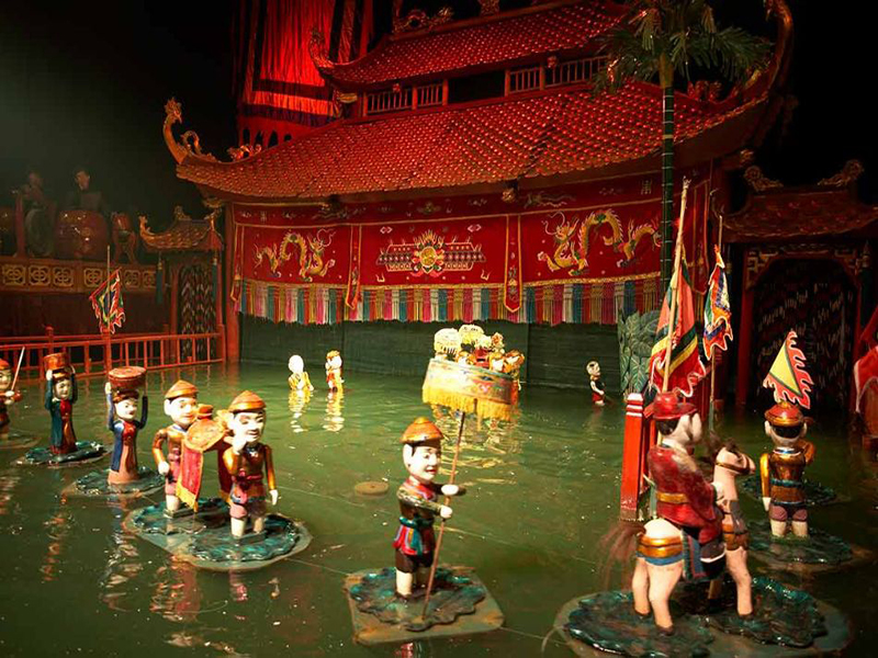 مسرح الدمى المائية تانغ لونغ Tanglong Water Puppet Theater