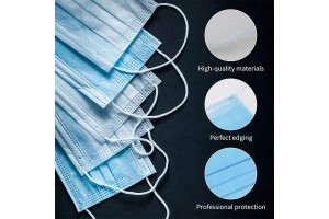 20 Pcs Disposable Filter Masks 3 Ply Earloop Breathability Comfort Beauty