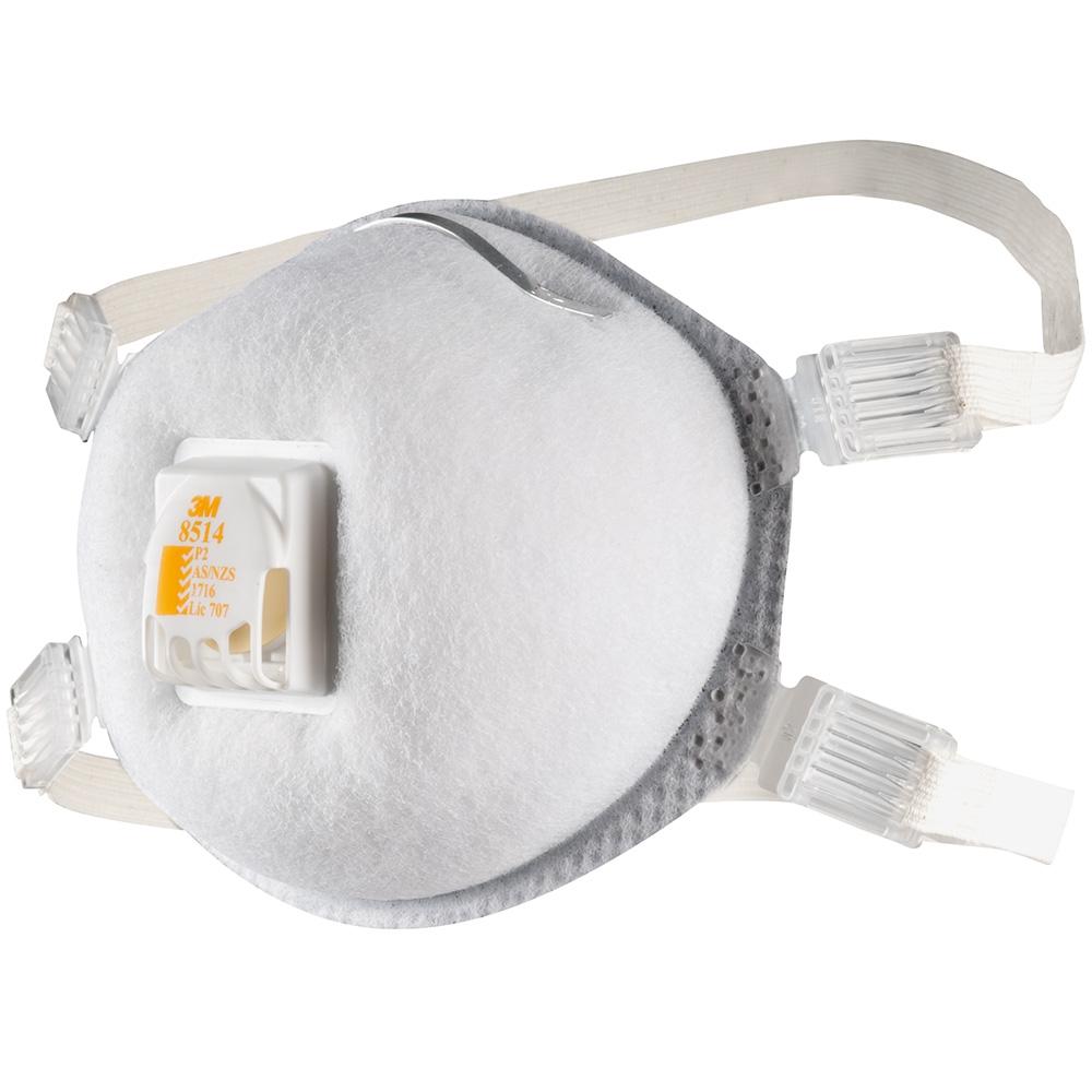 3M ™ تنفس جسيمات 8514 ، N95 ، مع بخار عضوي لتخفيف مستوى الإزعاج (صندوق 10)