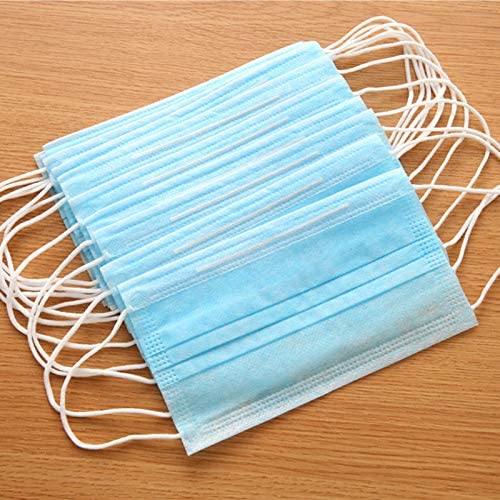 50 Pcs Disposable Face Mask - Anti-Dust Filter, Breathable, 3 Layers of Purifying