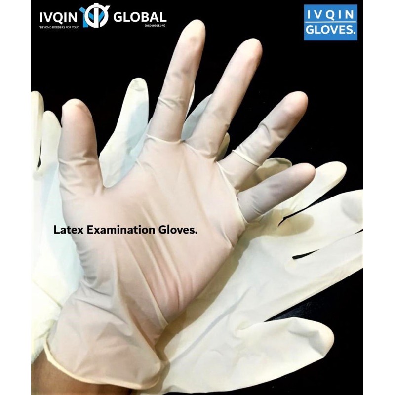 قفازات لاتكس خاليه من البودره " Latex gloves no powder "